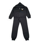 Moschino Completo 2 Pezzi Felpa-Pantalone Nero per Bambino HNK03X NERO MOSCHINO 