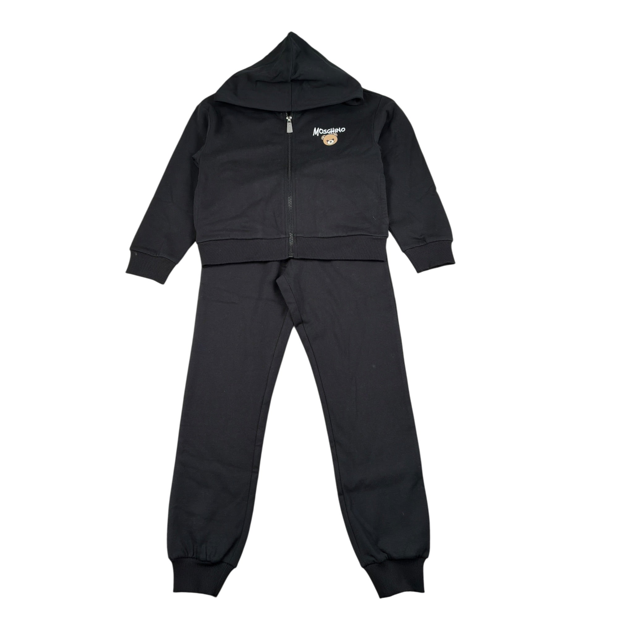 Moschino Completo 2 Pezzi Felpa-Pantalone Nero per Bambino HNK03X NERO MOSCHINO 