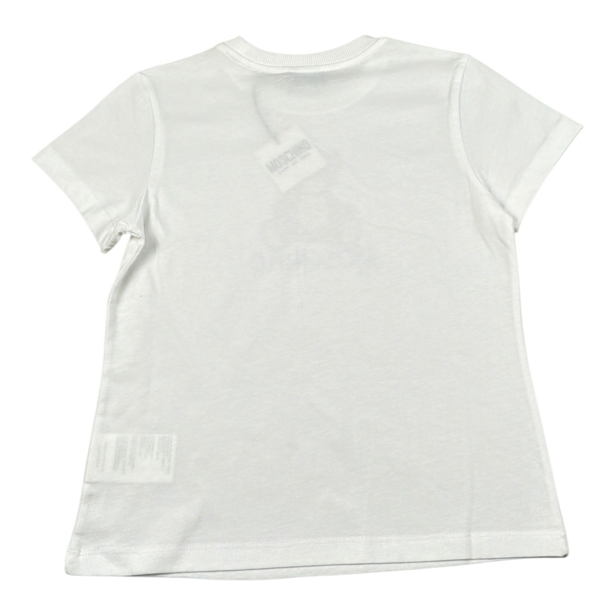 Moschino T-Shirt tinta unita con Stampa Bianco per Bambino HNM05V BIANCO MOSCHINO 