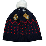 Moschino Cappello tinta unita con Logo Blu per Bambino HNX02K BLU MOSCHINO 