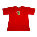 Moschino T-Shirt tinta unita con Stampa Rosso per Bambino HQM05W ROSSO MOSCHINO 