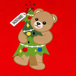 Moschino T-Shirt tinta unita con Stampa Rosso per Bambino HQM05W ROSSO MOSCHINO 
