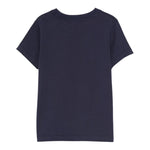 Moschino T-Shirt Girocollo tinta unita con Logo Blu per Bambino HRM058X BLU MOSCHINO 