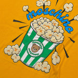 Moschino T-Shirt tinta unita con Stampa Giallo per Bambino HRM05W GIALLO MOSCHINO 