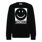 Moschino Felpa Girocollo tinta unita con Stampa Nero per Bambino HSF08V NERO MOSCHINO 