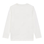 Moschino Shirt Girocollo tinta unita con Logo Bianco per Bambino HTO00J BIANCO MOSCHINO 