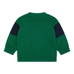 Moschino Felpa Chiusa Girocollo tinta unita con Logo Verde per Bambino HUF08O VERDE MOSCHINO 