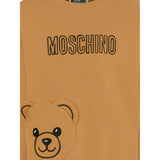 Moschino Felpa Chiusa Girocollo tinta unita Cammello per Bambino HUF095X CAMMELLO MOSCHINO 