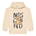 Moschino Felpa Chiusa con Cappuccio tinta unita Beige per Bambino HUF098X BEIGE MOSCHINO 