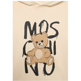 Moschino Felpa Chiusa con Cappuccio tinta unita Beige per Bambino HUF098X BEIGE MOSCHINO 