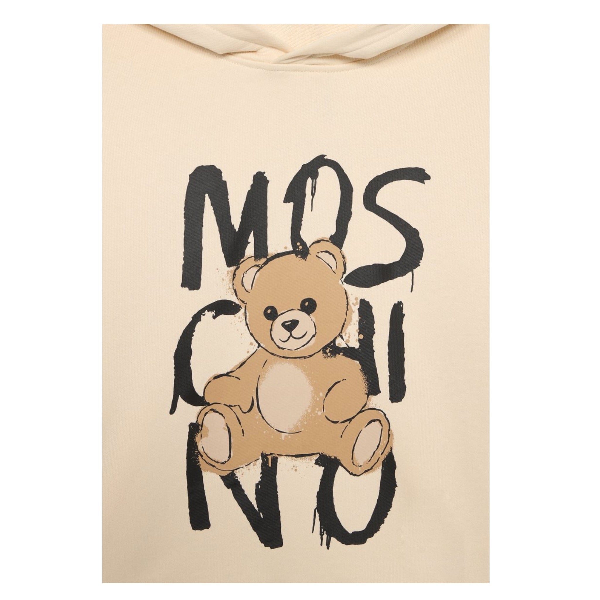 Moschino Felpa Chiusa con Cappuccio tinta unita Beige per Bambino HUF098XXX BEIGE MOSCHINO 