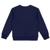 Moschino Felpa Chiusa Girocollo tinta unita con Logo Blu per Bambino HUF09HX BLU MOSCHINO 