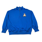 Moschino Felpa Chiusa con Cappuccio tinta unita Cobalto per Bambino HUF0A0 COBALTO MOSCHINO 