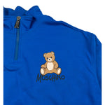 Moschino Felpa Chiusa con Cappuccio tinta unita Cobalto per Bambino HUF0A0 COBALTO MOSCHINO 