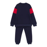 Moschino Completo 2 Pezzi Felpa-Pantalone tinta unita Blu per Bambino HUK03Z BLU MOSCHINO 