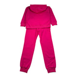 Moschino Completo 2 Pezzi Felpa-Pantalone tinta unita Fuxia per Bambina HUK04L FUXIA MOSCHINO 