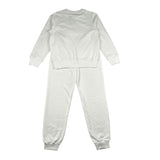 Moschino Completo 2 Pezzi Felpa-Pantalone Bianco per Bambino HUK04M BIANCO MOSCHINO 