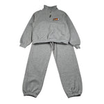 Moschino Completo 2 Pezzi Felpa-Pantalone tinta unita Grigio per Bambino HUK04P GRIGIO MOSCHINO 