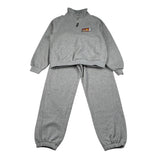 Moschino Completo 2 Pezzi Felpa-Pantalone tinta unita Grigio per Bambino HUK04P GRIGIO MOSCHINO 