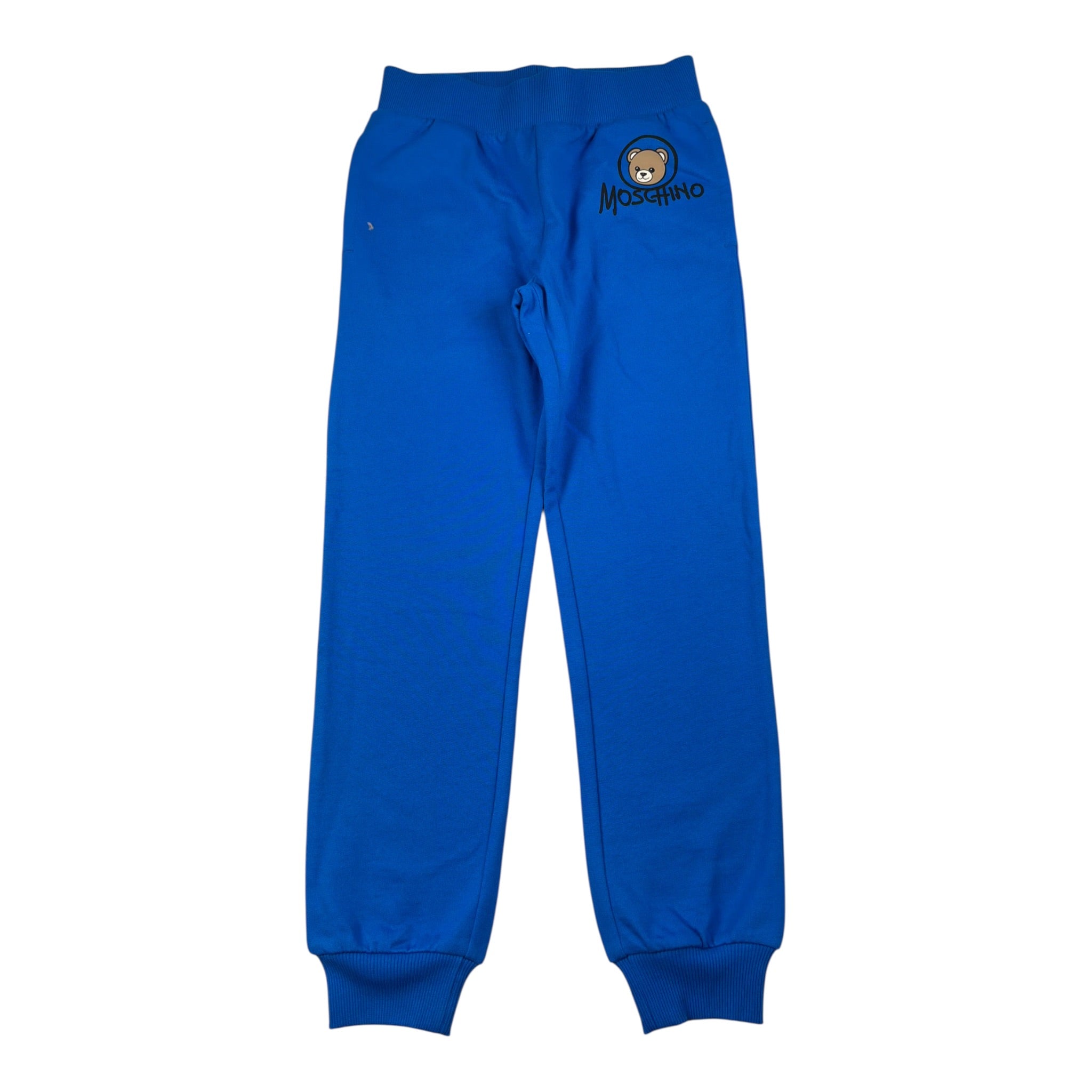Moschino Completo 2Pz Pantalone-Felpa tinta unita con Stampa Cobalto per Bambino HUK04R COBALTO MOSCHINO 