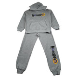 Moschino Completo 2 Pezzi Felpa-Pantalone Tinta Jnita Grigio per Bambino HUK05O GRIGIO MOSCHINO 
