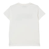 Moschino T-Shirt Girocollo tinta unita con Stampa Bianco per Bambino HUM05I BIANCO MOSCHINO 