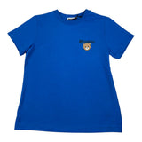 Moschino T-Shirt tinta unita con Stampa Cobalto per Bambino HUM05V COBALTO MOSCHINO 