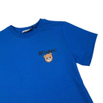 Moschino T-Shirt tinta unita con Stampa Cobalto per Bambino HUM05V COBALTO MOSCHINO 