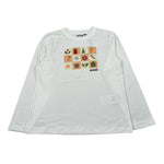 Moschino Shirt Girocollo tinta unita con Stampa Panna per Bambino HUO00J PANNA MOSCHINO 