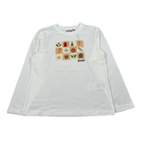 Moschino Shirt Girocollo tinta unita con Stampa Panna per Bambino HUO00J PANNA MOSCHINO 