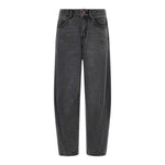 Moschino Jeans tinta unita con Elastico In Vita Nero per Bambino HUP08I NERO MOSCHINO 