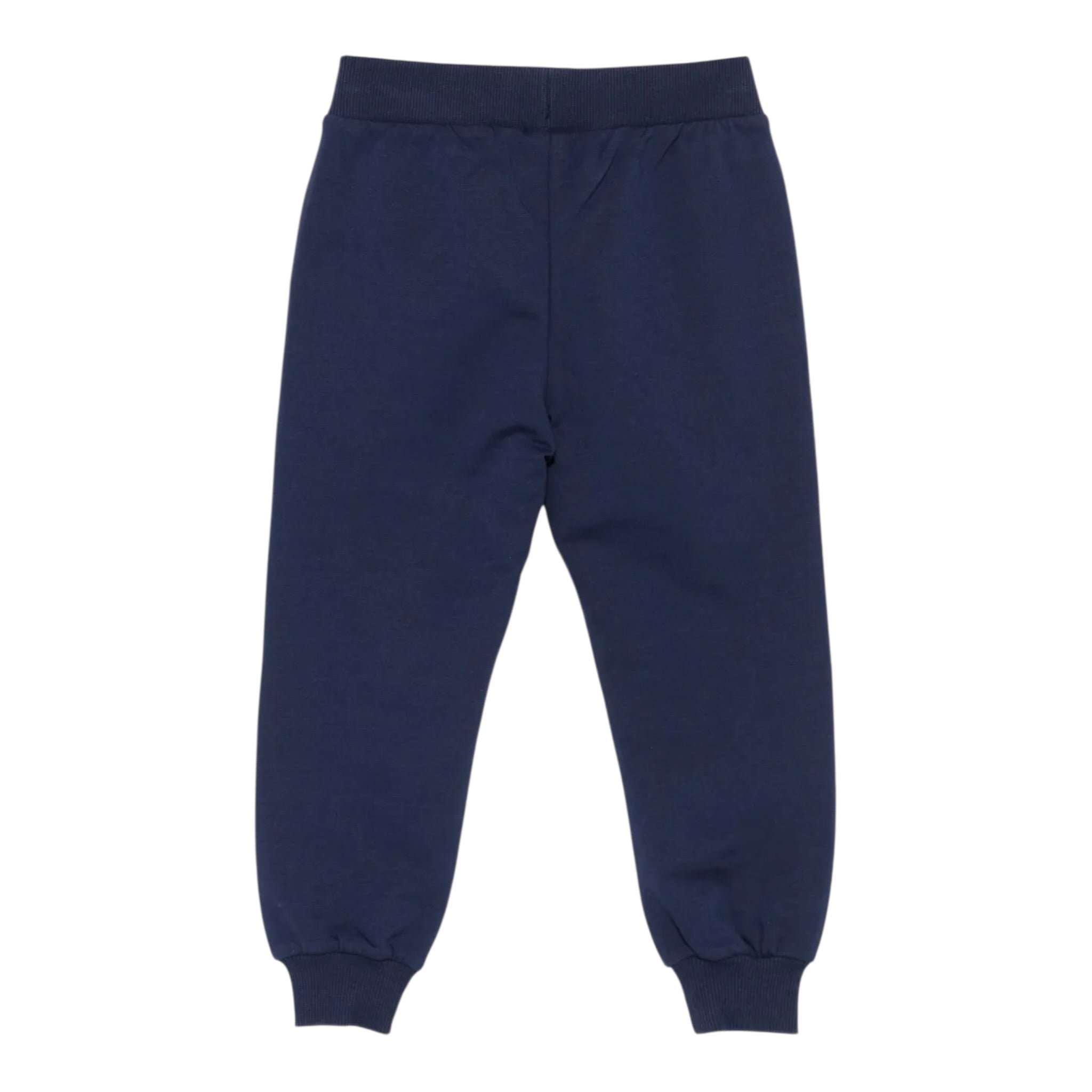 Moschino Pantalone Tuta tinta unita con Logo Blu per Bambino HUP08U BLU MOSCHINO 