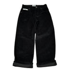 Moschino Pantalone tinta unita In Velluto Nero per Bambina HUP097 NERO MOSCHINO 