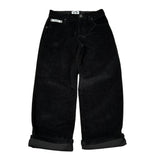 Moschino Pantalone tinta unita In Velluto Nero per Bambina HUP097 NERO MOSCHINO 