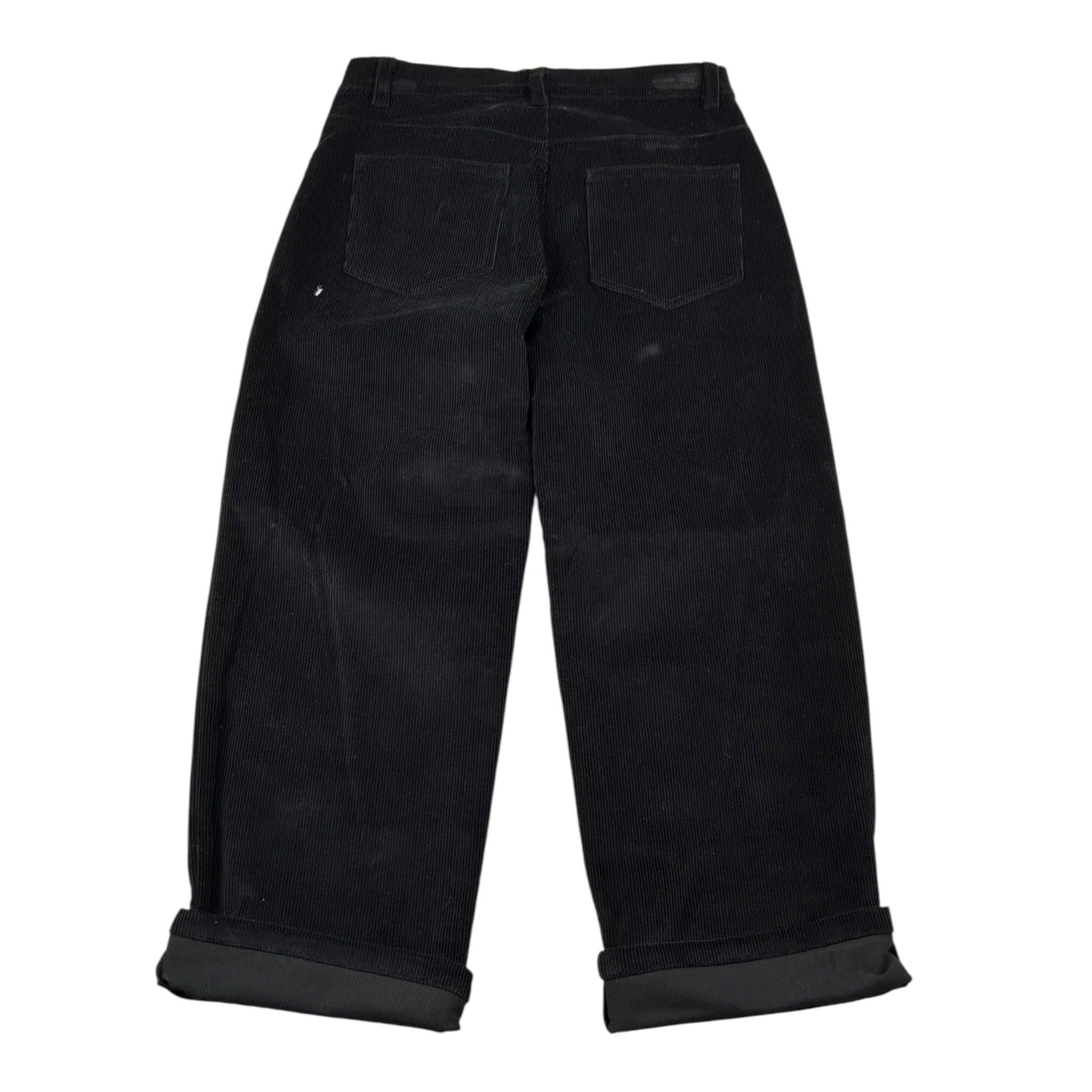 Moschino Pantalone tinta unita In Velluto Nero per Bambina HUP097 NERO MOSCHINO 