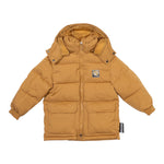 Moschino Giubbino tinta unita con Cappuccio Beige per Bambino HUS05H BEIGE MOSCHINO 