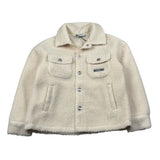 Moschino Giacca Teddy tinta unita Panna per Bambina HUS05O PANNA MOSCHINO 
