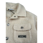 Moschino Giacca Teddy tinta unita Panna per Bambina HUS05O PANNA MOSCHINO 