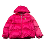 Moschino Giubbino tinta unita con Cappuccio Fuxia per Bambina HUS05P FUXIA MOSCHINO 