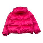 Moschino Giubbino tinta unita con Cappuccio Fuxia per Bambina HUS05P FUXIA MOSCHINO 