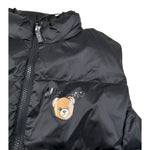 Moschino Smanicato tinta unita con Logo Nero per Bambino HUS05Q NERO MOSCHINO 