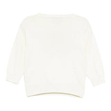 Moschino Maglia Girocollo tinta unita con Logo Panna per Bambino HUW01AX PANNA MOSCHINO 