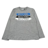 Moschino Shirt Girocollo Tintau Nita con Logo Grigio per Bambino HVO00J GRIGIO MOSCHINO 