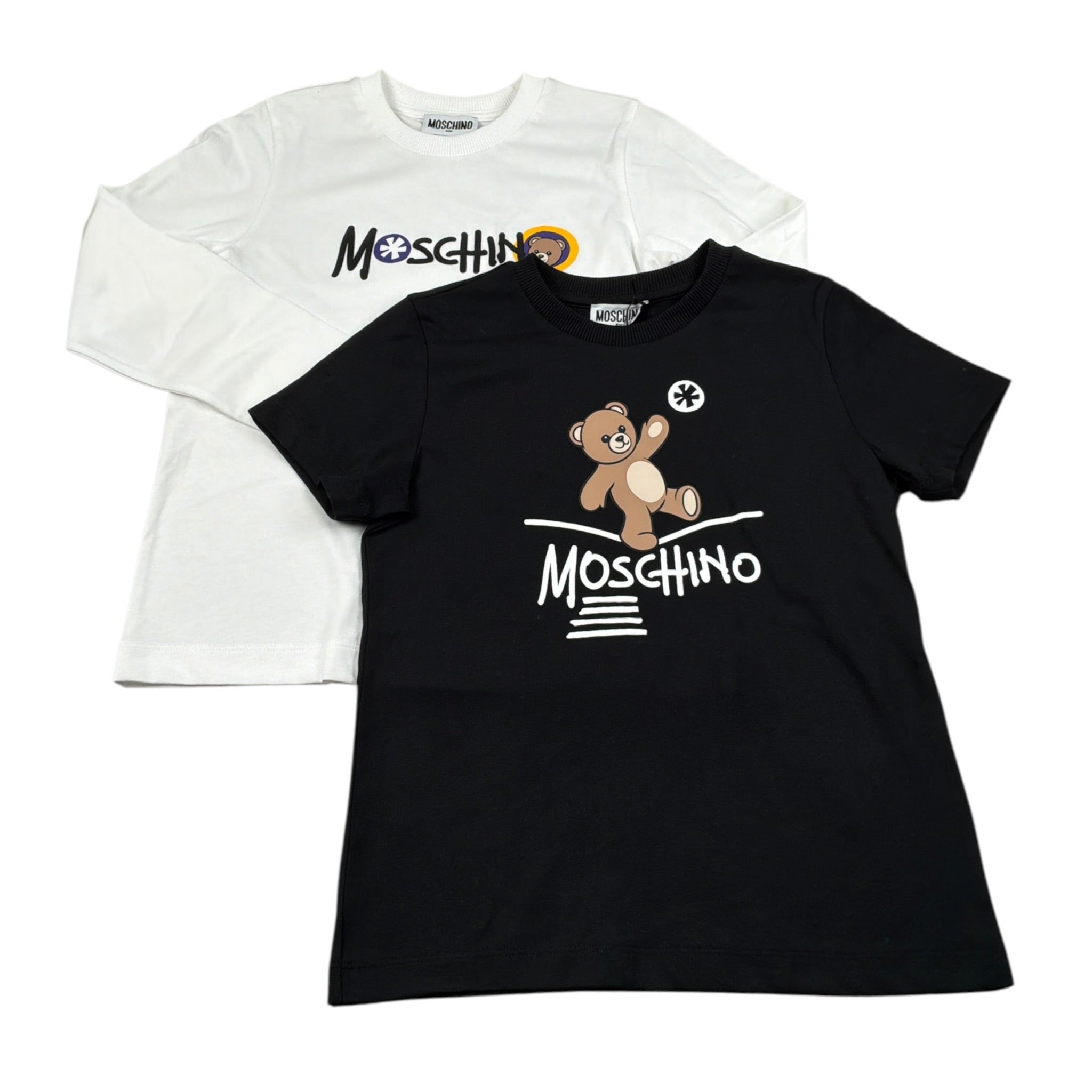 Moschino Set 2 Pezzi T-Shirt-Shirt Bicolore Bianco/Nero per Bambino HYK024 BIANCO/NERO MOSCHINO 