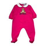 Moschino Tutina Manica Lunga tinta unita Fuxia per Neonata M5Y037 FUXIA MOSCHINO 