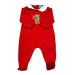 Moschino Tutina Manica Lunga tinta unita Rosso per Neonato M6Y037 ROSSO MOSCHINO 