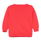 Moschino Maglia Girocollo tinta unita con Orso Rosso per Neonato M7W00J ROSSO MOSCHINO 