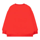 Moschino Felpa Chiusa Girocollo tinta unita con Logo Rosso per Neonato M8F03QXX ROSSO MOSCHINO 