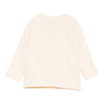 Moschino Shirt Girocollo tinta unita con Logo Beige per Bambino M9O00RJX BEIGE MOSCHINO 