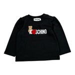 Moschino Shirt tinta unita con Stampa Nero per Neonata MAO00V NERO MOSCHINO 